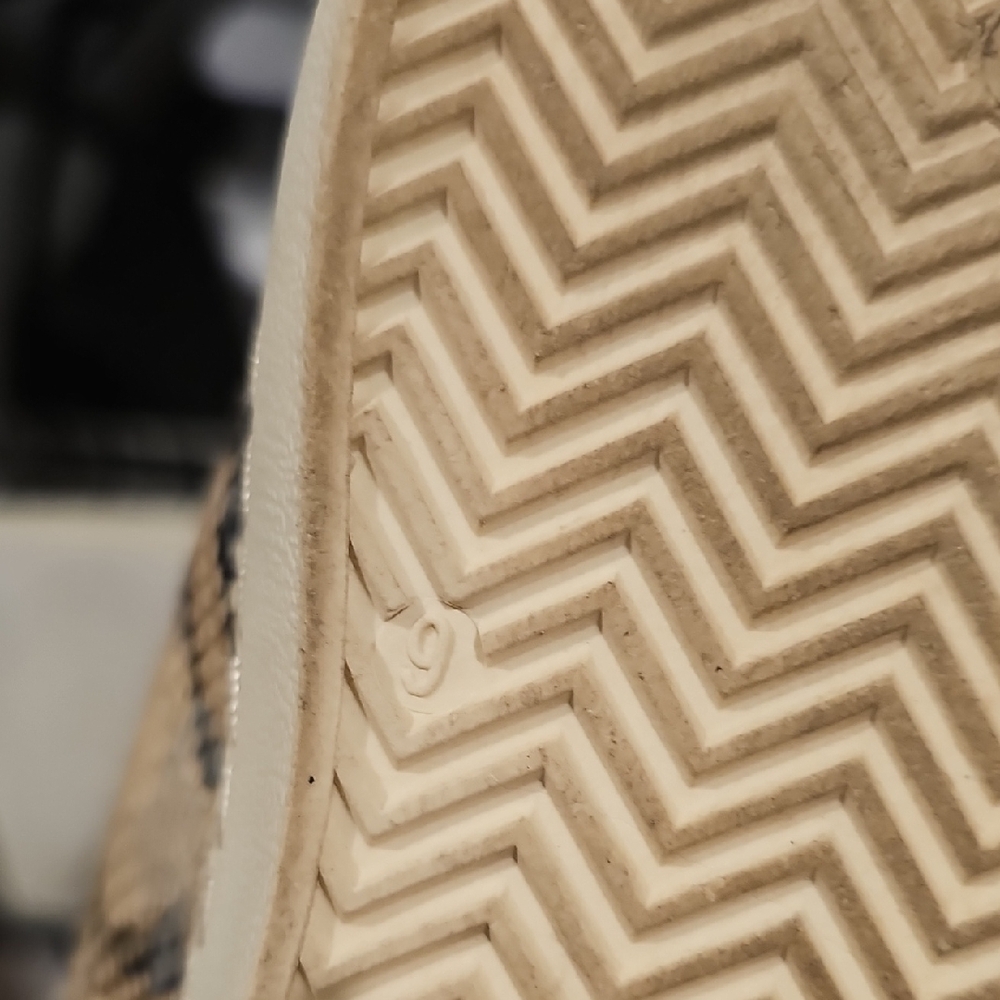 Vintage Havana Snake Print Sneakers with Gold Accents - Picture 8 of 8